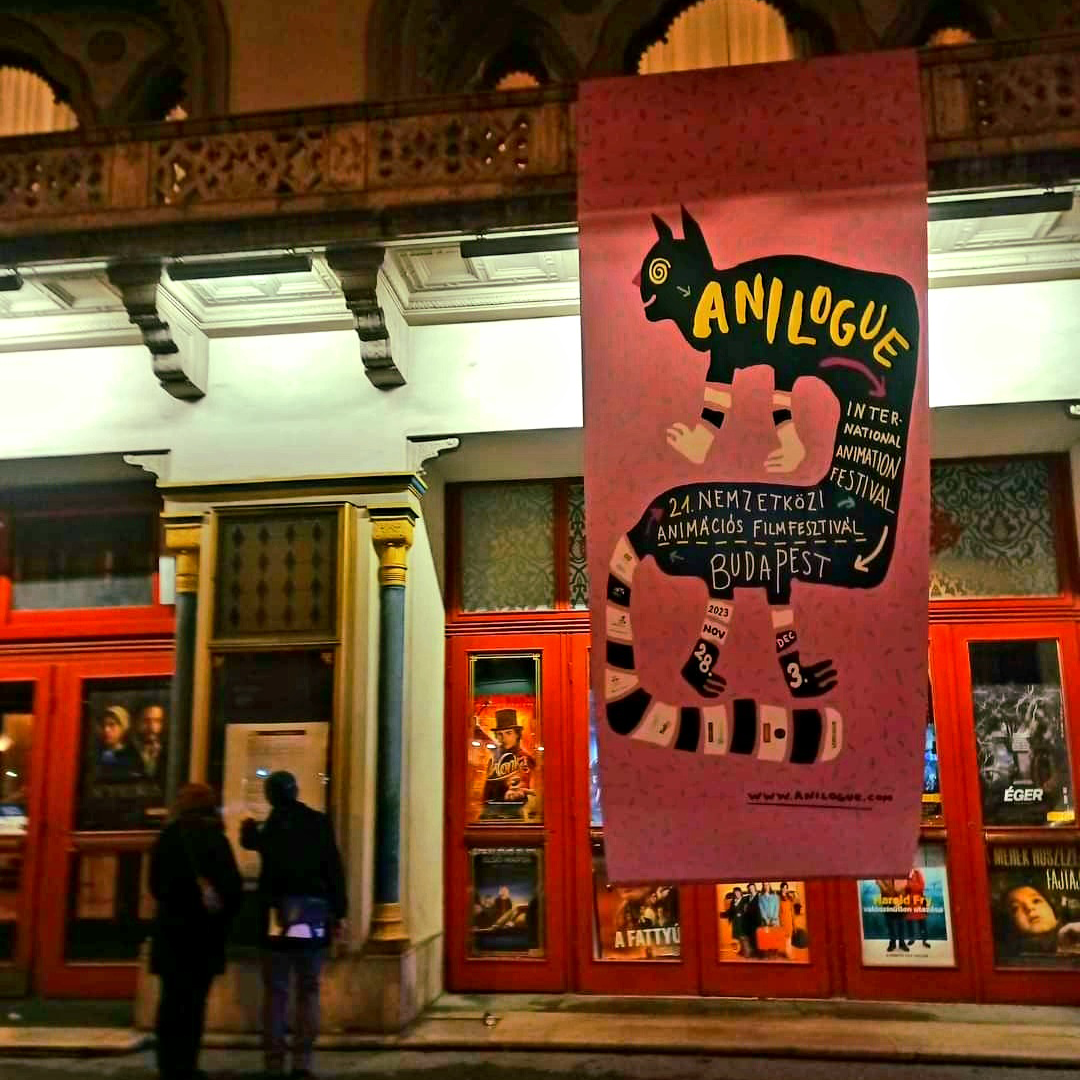 Entrance of Anilogue Film Festival, Uránia Mozi, Budapest